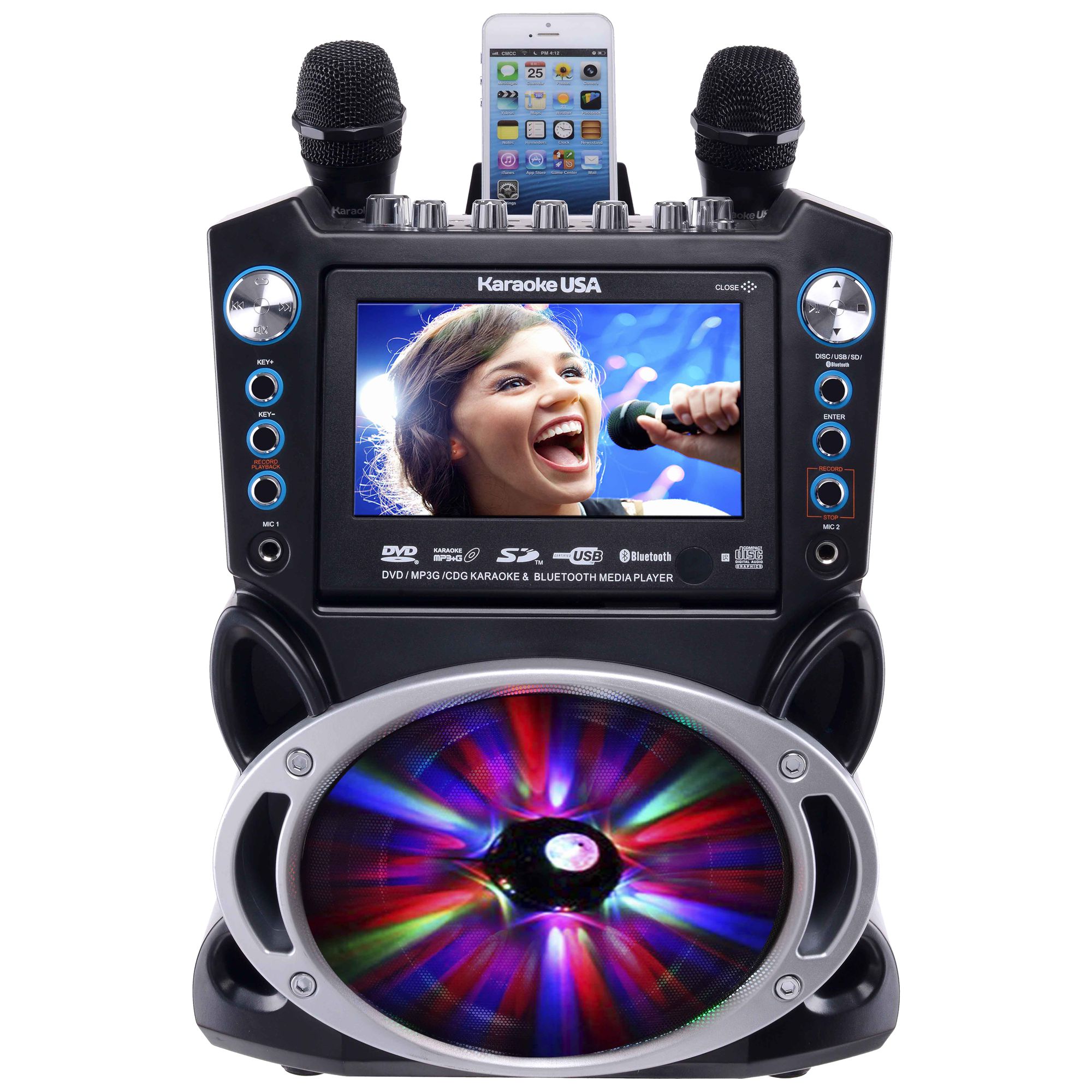 GF842 - DVD/CDG/MP3G Karaoke Machine with 7