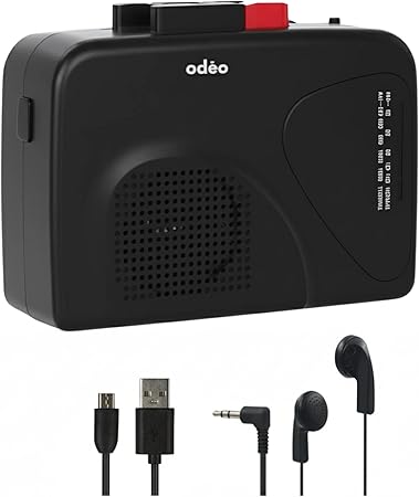 OCASS010-BLACK - ODEO Cassette Walkman Black