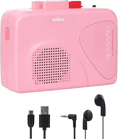 OCASS010-PINK - ODEO Cassette Walkman Pink